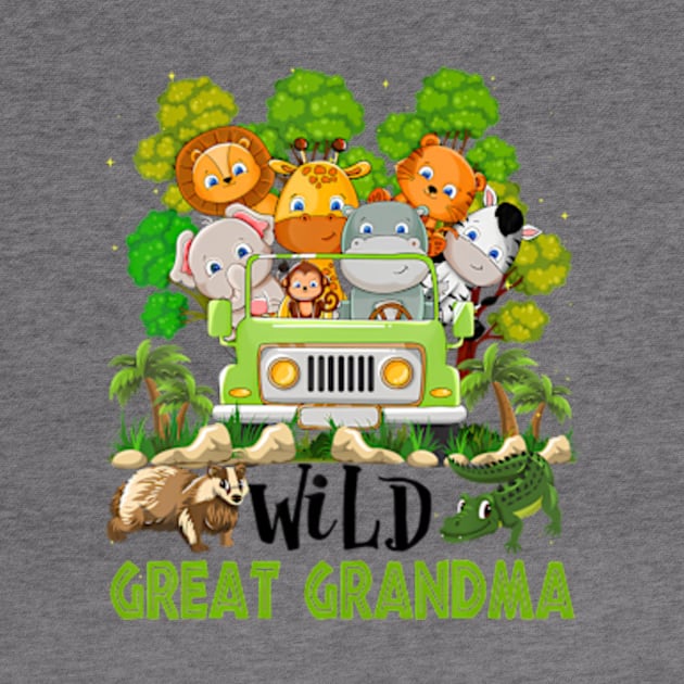 Great Grandma Of The Wild One Animal 1st Birthday by Eduardo